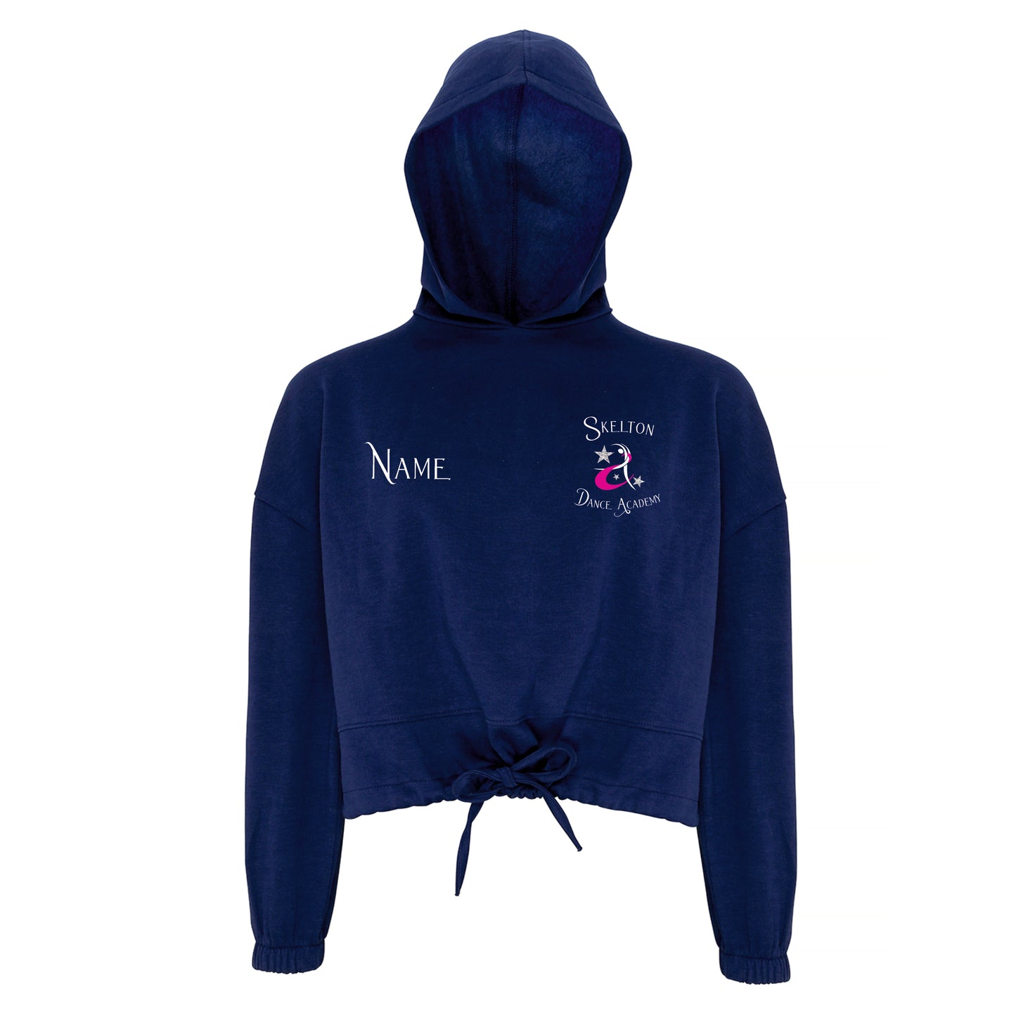 Kids Cropped Oversized Hoodie - Navy - TR85B