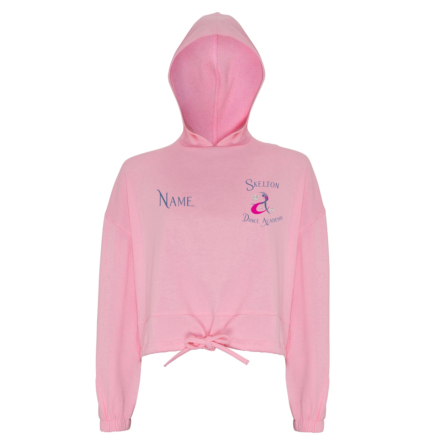 Kids Cropped Oversized Hoodie - Pink - TR85B