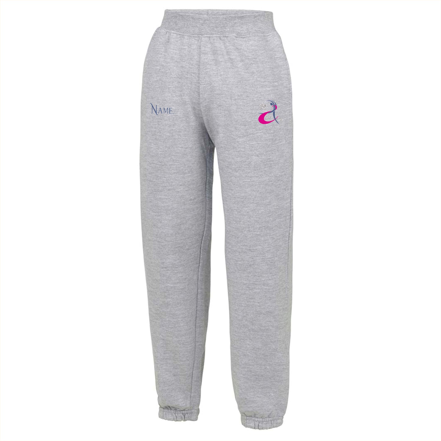 Kids Grey Cuffed Sweatpants - JH72J
