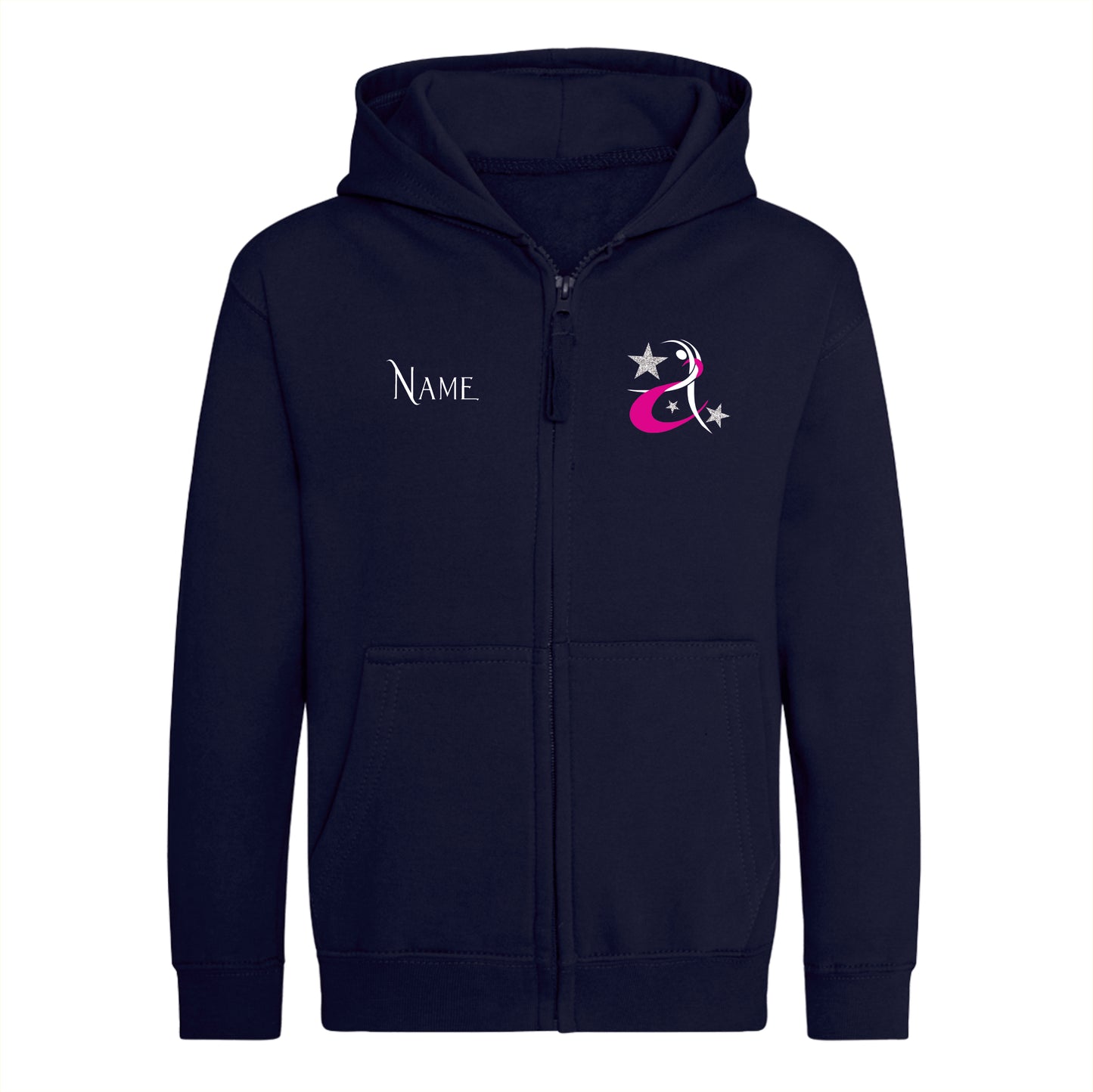Adult Navy Zipped Hoodie - JH050
