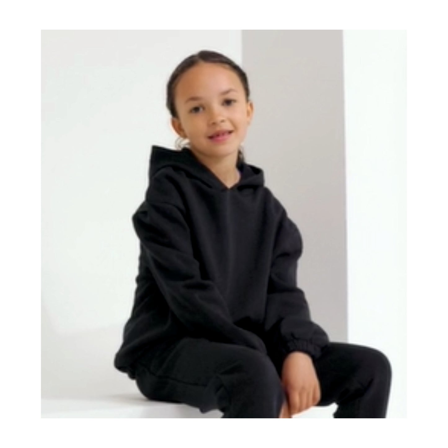 Kids Cropped Oversized Hoodie - TR85B