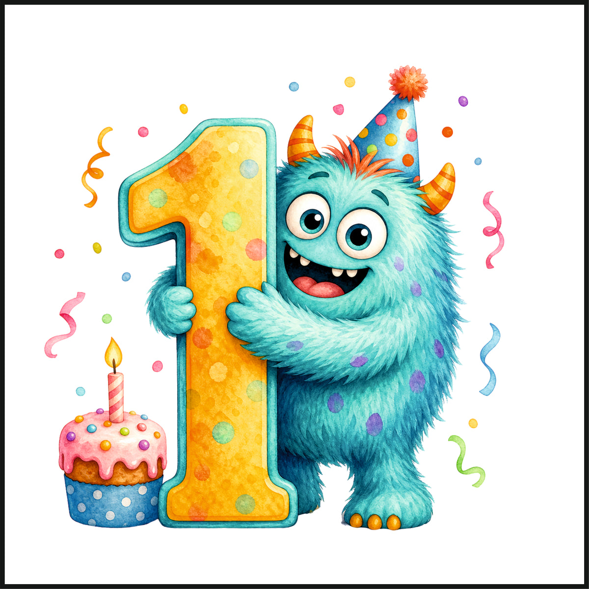Personalised Monster Birthday Tee Shirt