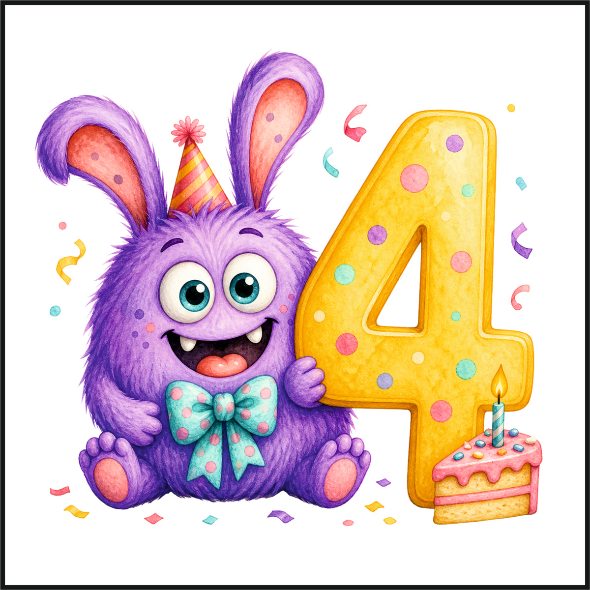 Personalised Monster Birthday Tee Shirt