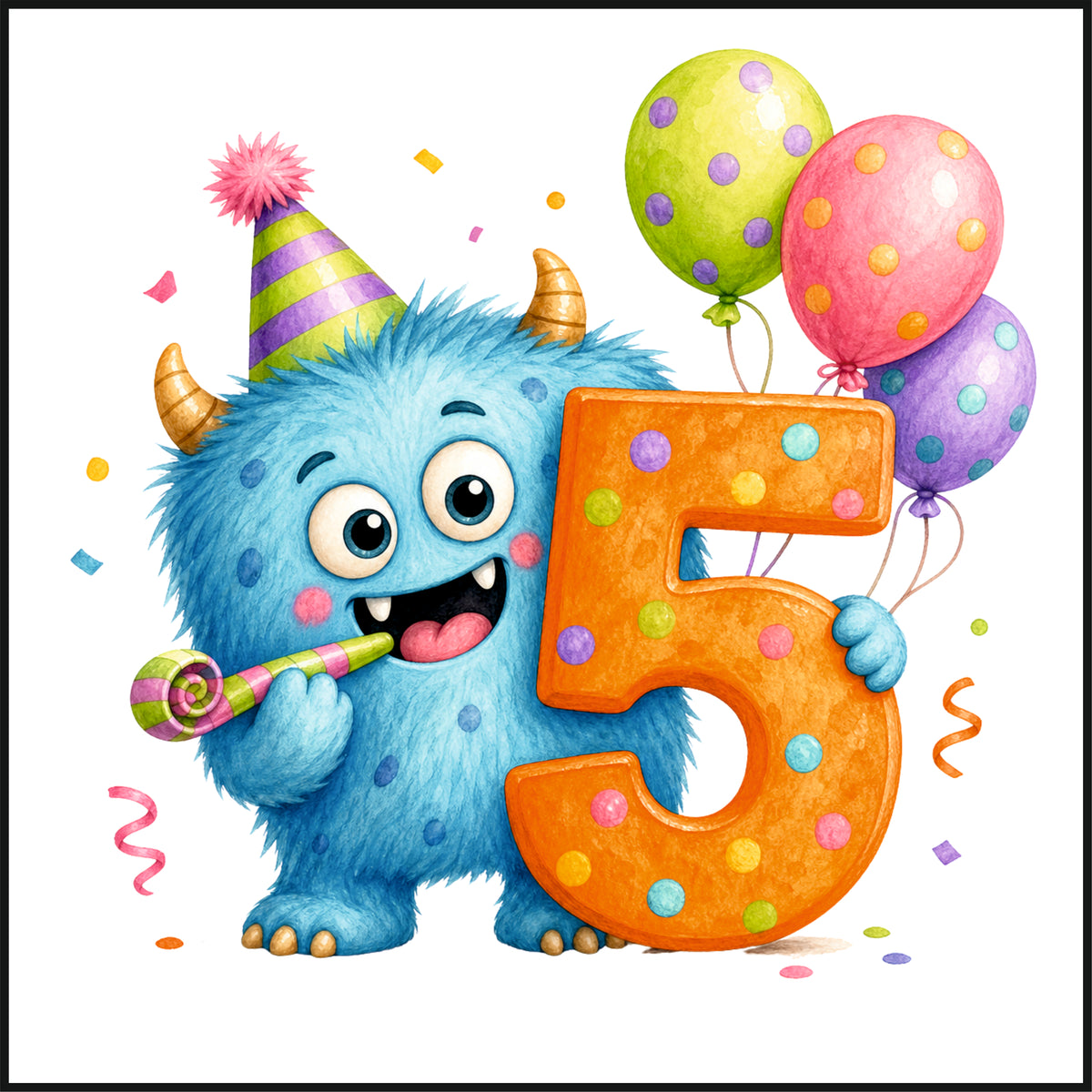 Personalised Monster Birthday Tee Shirt