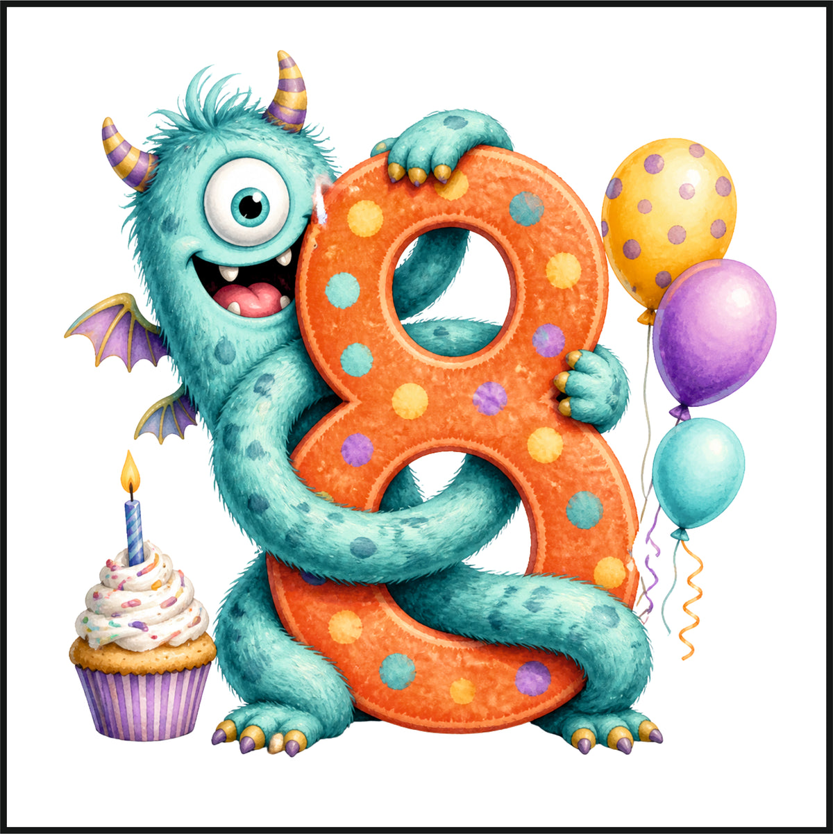 Personalised Monster Birthday Tee Shirt
