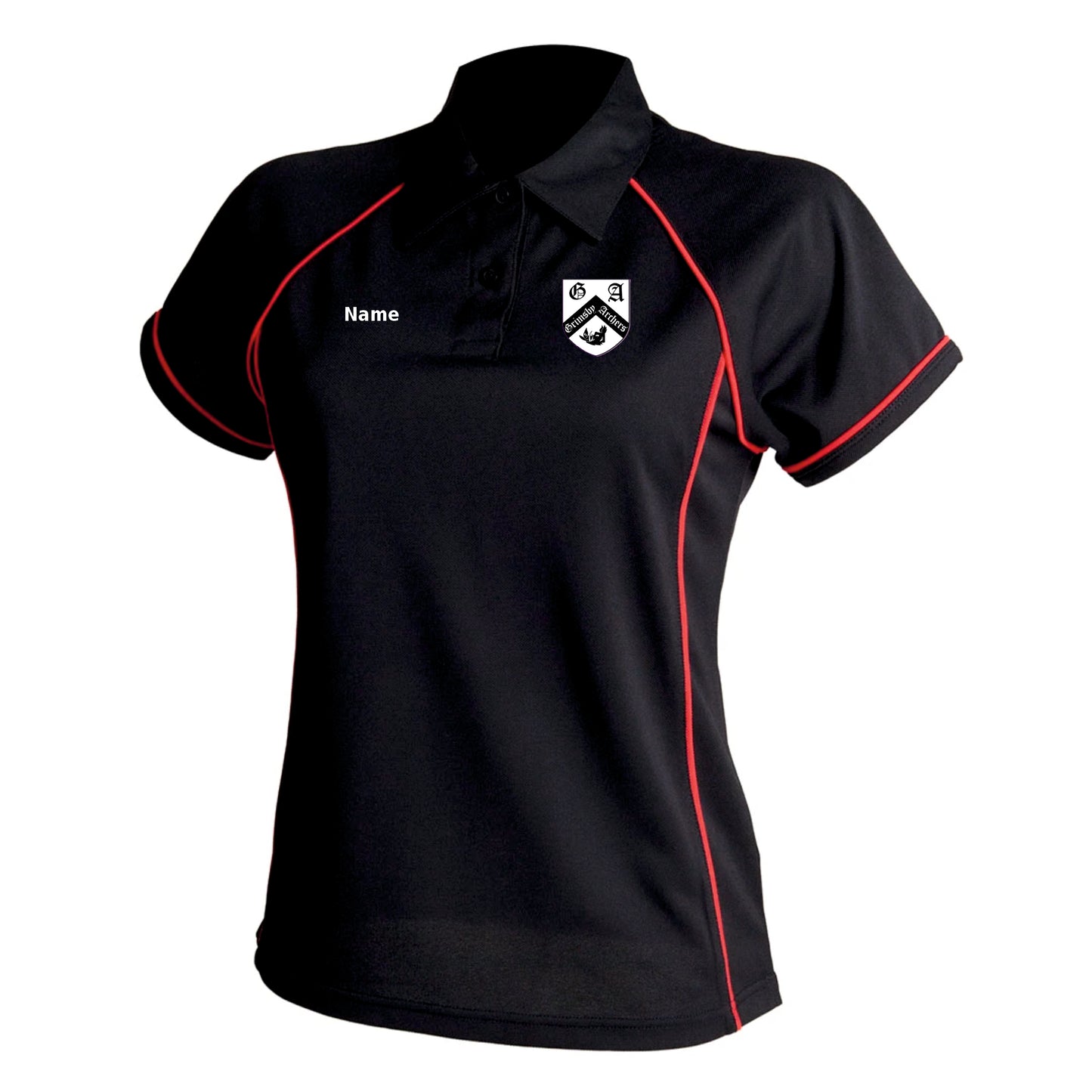 Women's piped performance polo - LV371