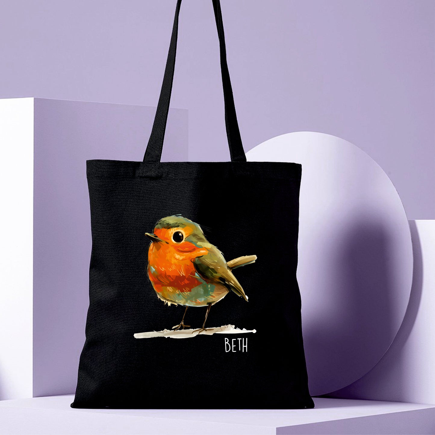 Personalised Robin Cotton Shopper - RL100