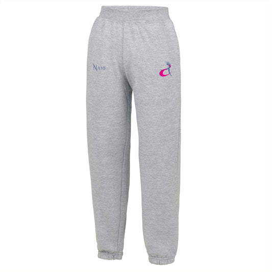 Kids Grey Cuffed Sweatpants - JH72J