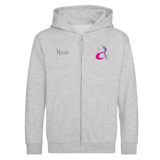 Adult Grey Zipped Hoodie - JH050