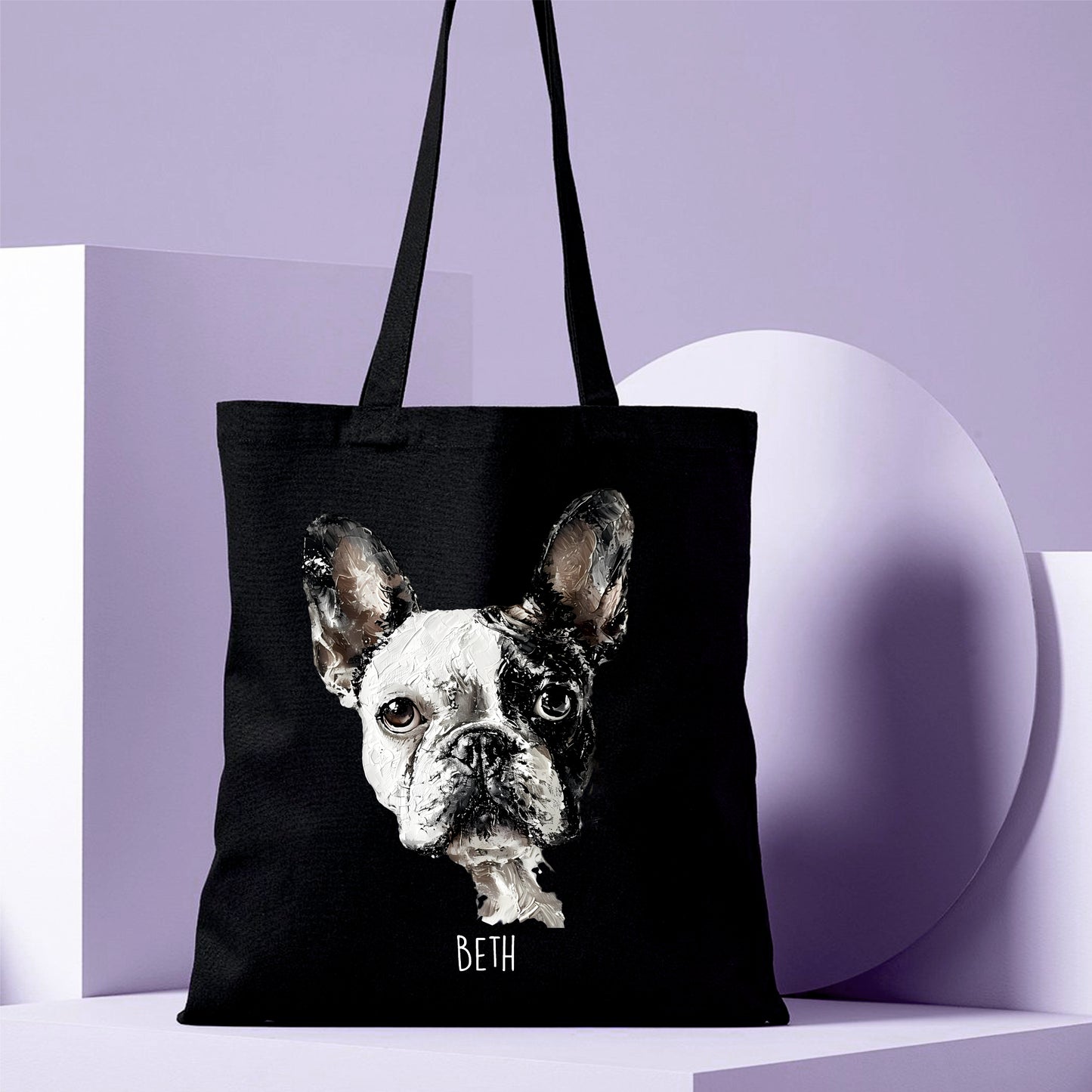 Personalised Frenchie Cotton Shopper - RL100