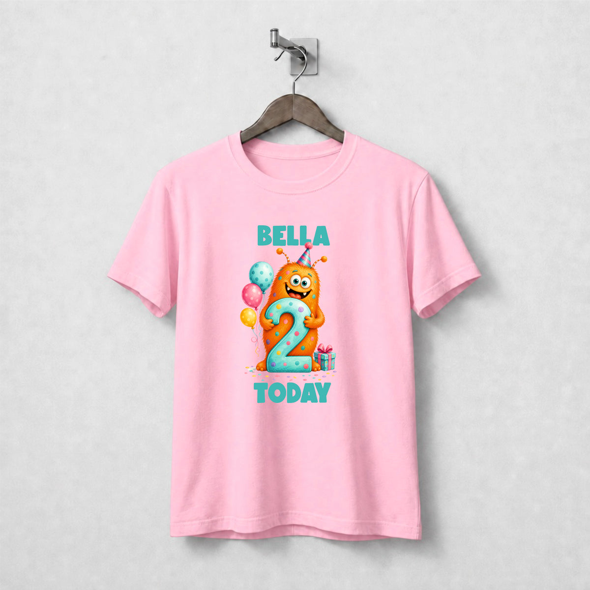 Personalised Monster Birthday Tee Shirt