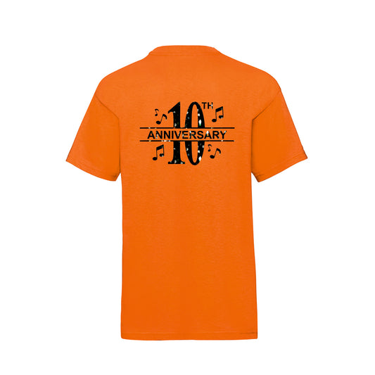 Kids 10th Anniversary  Orange T shirt - SS031