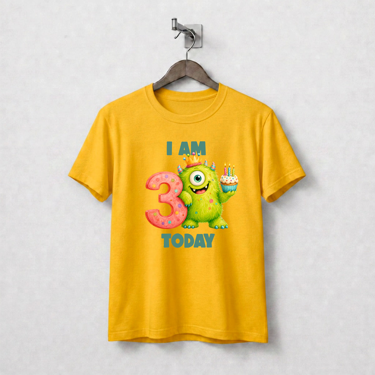 Personalised Monster Birthday Tee Shirt